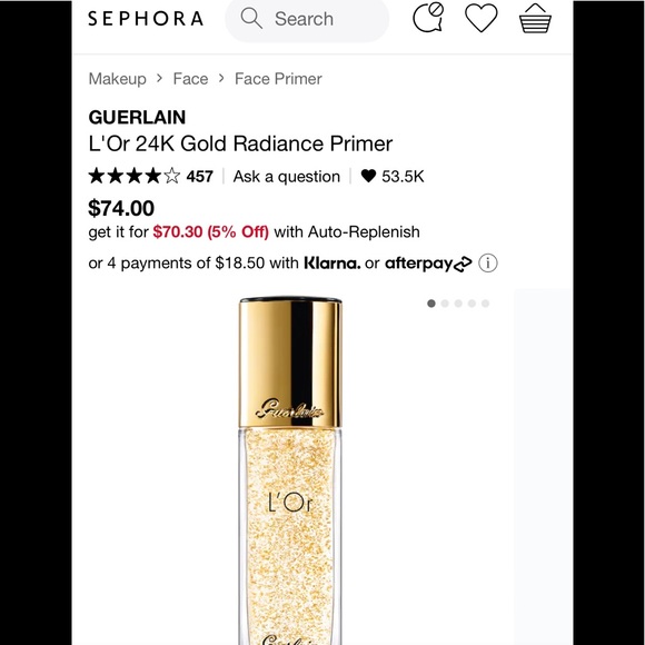 GUERLAIN L’or Pure Gold Makeup Base & Abeille Royale Goldtech Eye Serum Duo - Picture 10 of 11